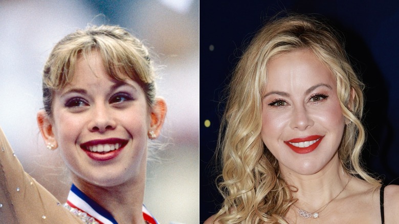 L: Tara Lipinski of USA waving after getting second place at The US National Championships in Philadelphia, USA on January 10th 1998 ; R: Tara Lipinksi attends Make-A-Wish Annual Gala at Fairmont Century Plaza on December 05, 2025