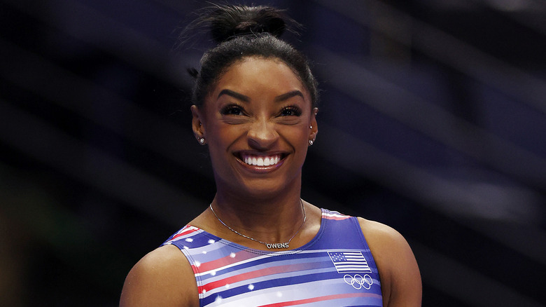 Simone Biles smiling