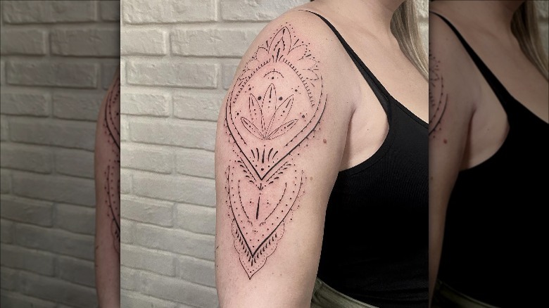 Dot work tattoo