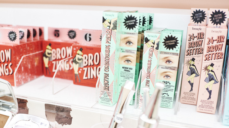 Benefit Cosmetics products displayed at Ulta