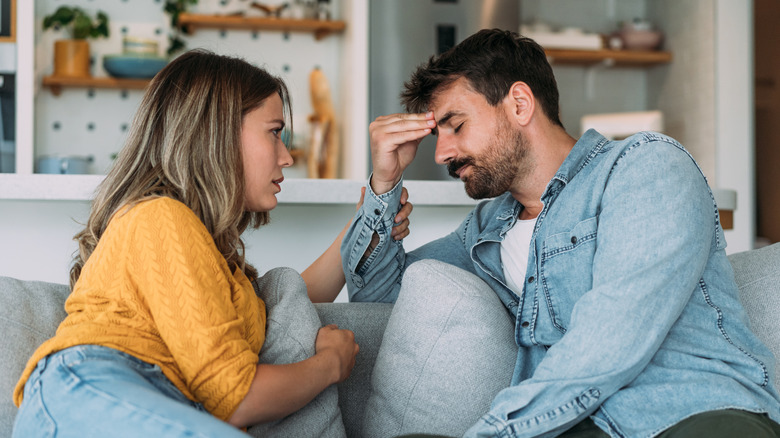 couple having serious conversation