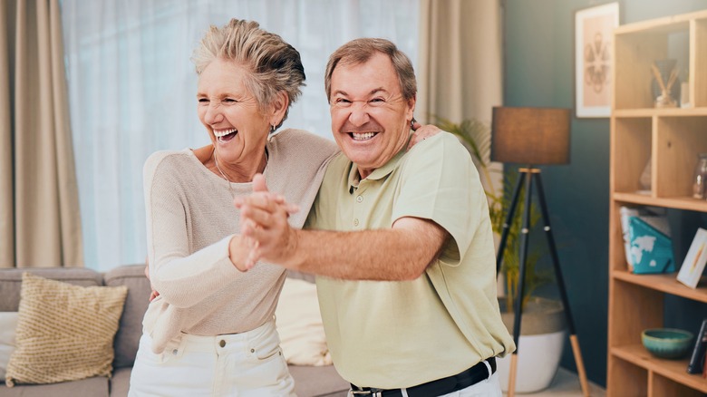 couple dancing and laughing