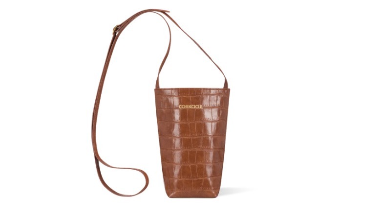 Corkcicle Vegan Leather Water Bottle Bag