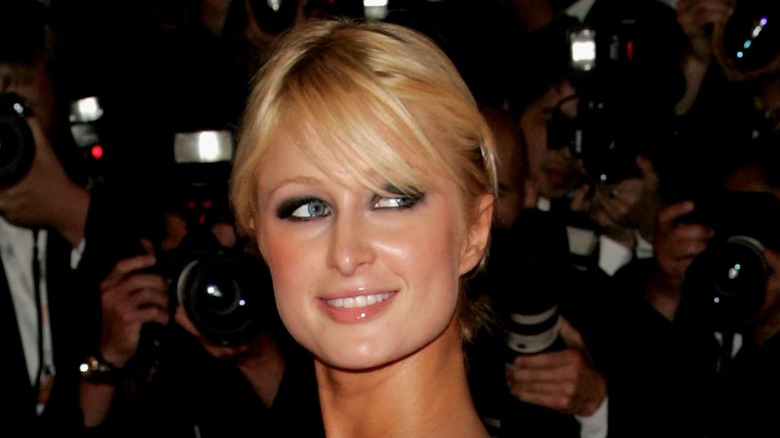 Paris Hilton with bangs