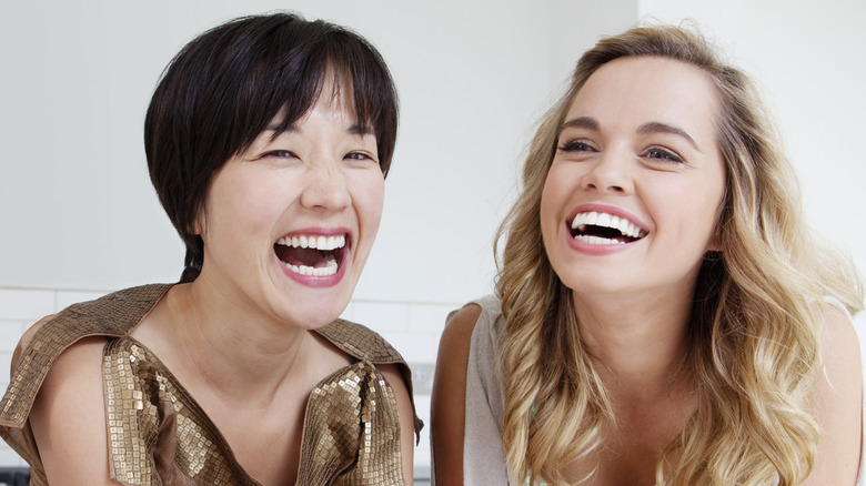 Women laughing together