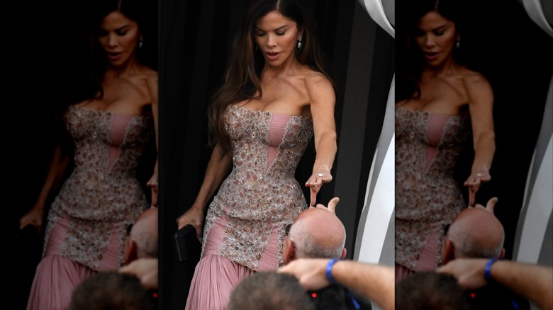 Lauren Sánchez Bezos wearing a pink dress