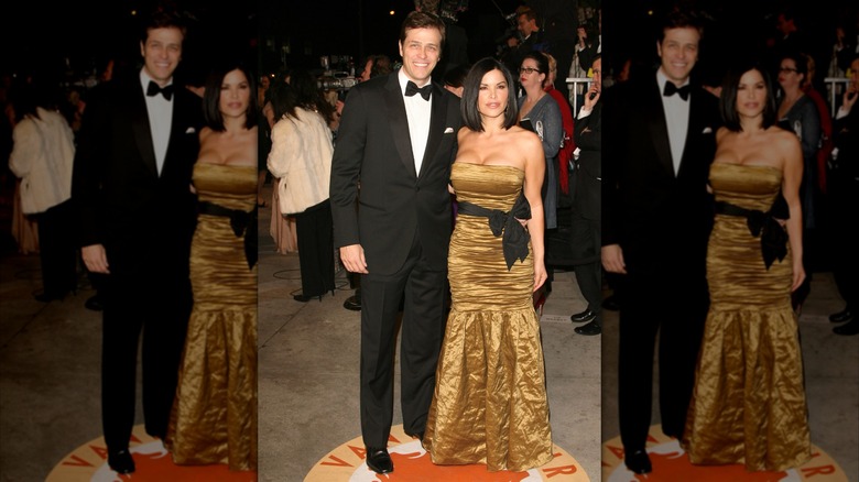 Lauren Sánchez Bezos wearing a gold gown