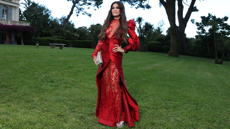 Kimberly Guilfoyle in a red dress