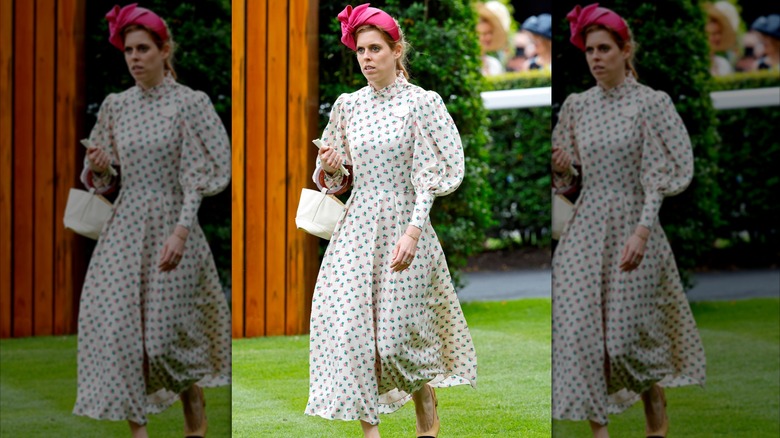 Princess Beatrice with a large headband