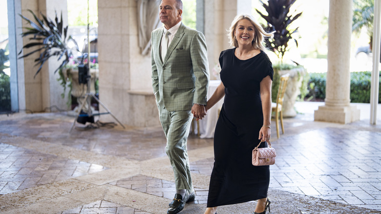 Karoline Leavitt wearing a black outfit with no pop of color