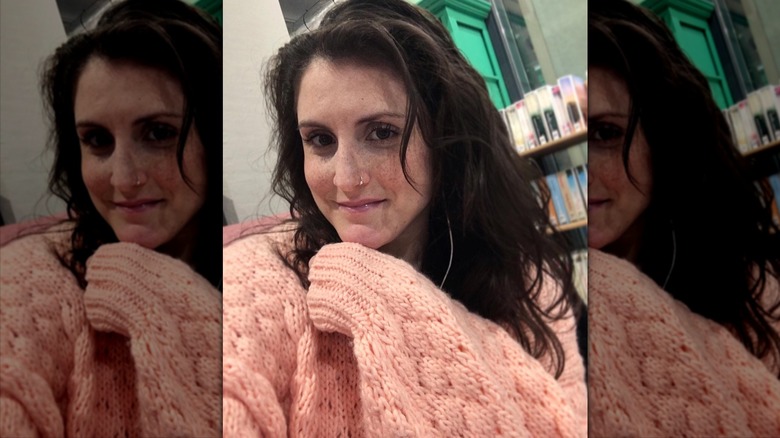 Pink oversized sweater