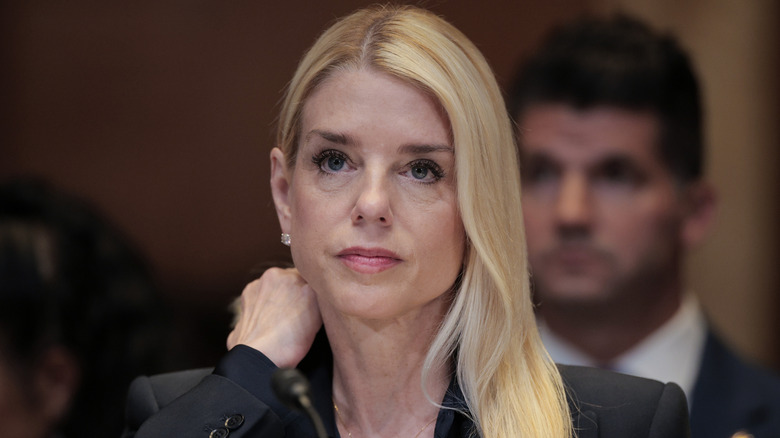 Pam Bondi testifying in court