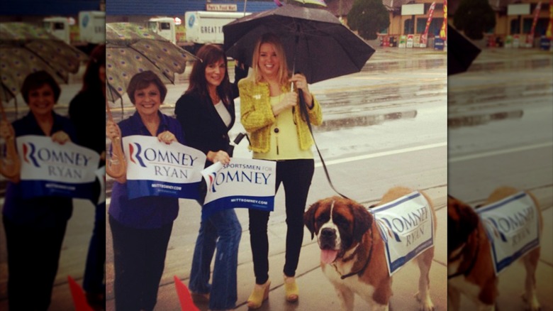 Pam Bondi and Dana Young campaign for Mitt Romney on Election Day in 2012