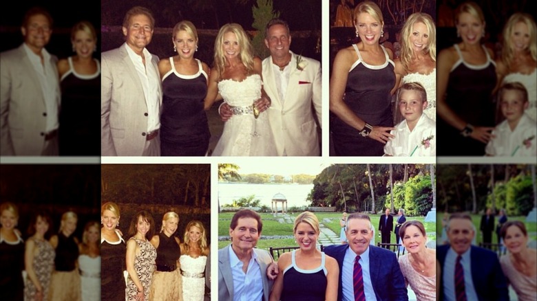 Pam Bondi poses with friends at a wedding reception