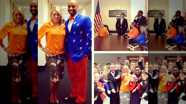 Pam Bondi celebrates Gator Day by visiting students and faculty at University of Florida