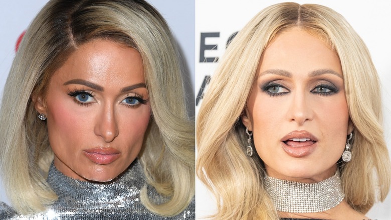 Paris Hilton in 2022 and 2025