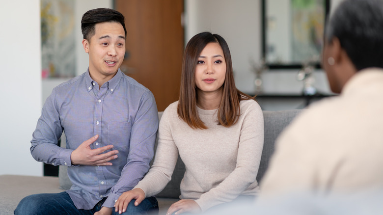 couple in therapy session