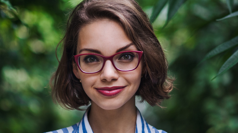 Woman standing in nature