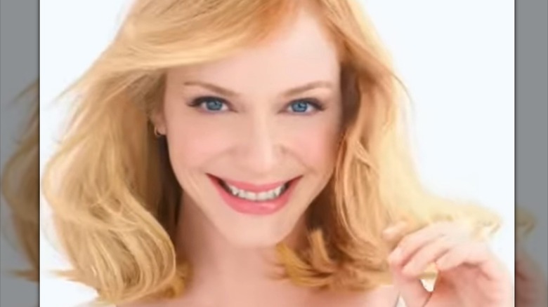 Christina Hendricks with blond hair