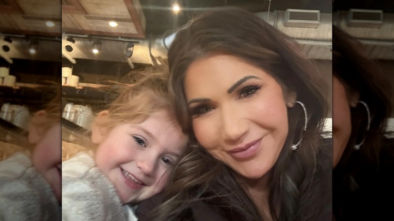 Kristi Noem with her granddaughter