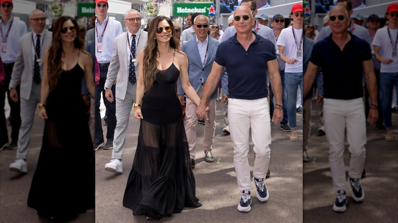 Lauren Sánchez and Jeff Bezos attends the F1 Grand Prix Of Monaco on May 25, 2025 in Monte-Carlo, Monaco (2025)