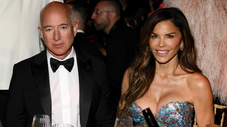 Jeff Bezos and Lauren Sánchez attend the amfAR gala Cannes 2025 presented by Chopard at Hotel du Cap-Eden-Roc on May 22, 2025 in Cap d'Antibes, France (2025)