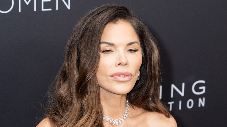 Lauren Sanchez Bezos wearing a diamond necklace