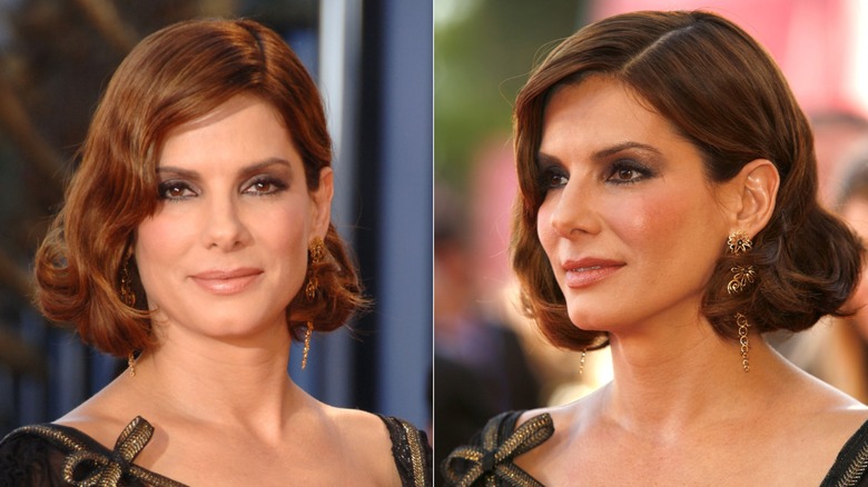 Sandra Bullock with a vintage curled bob at the Venice Film Festival