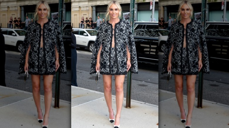 Lindsey Vonn arrives at a fashion show in Manhattan