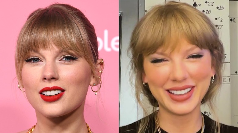 Taylor Swift before and after Mar-a-Lago face accusations