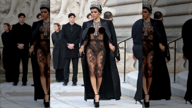 Teyana Taylor during Paris Fashion Week in 2026