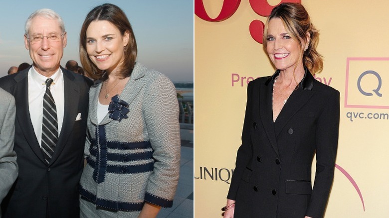 Savannah Guthrie in suit outfits in 2006 and 2025