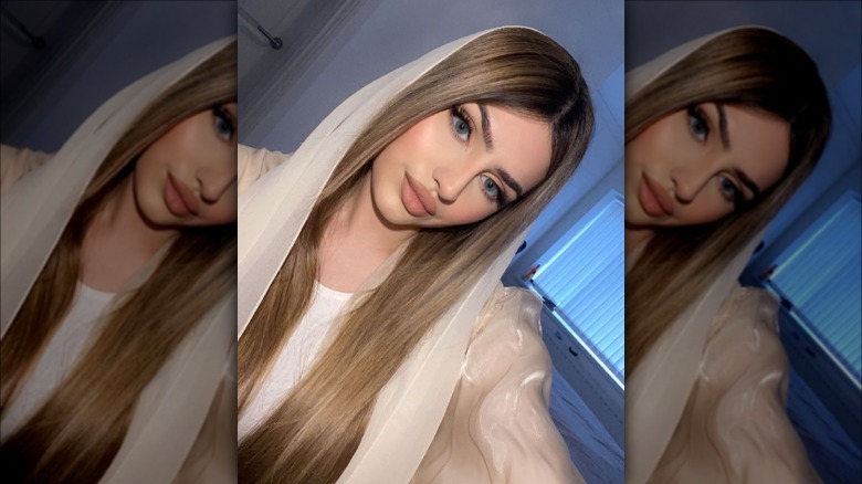 woman with straight hair