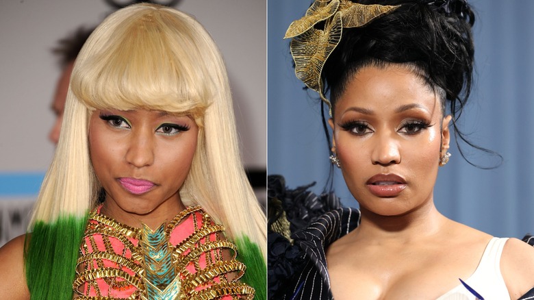 Nicki Minaj in 2010 and 2025