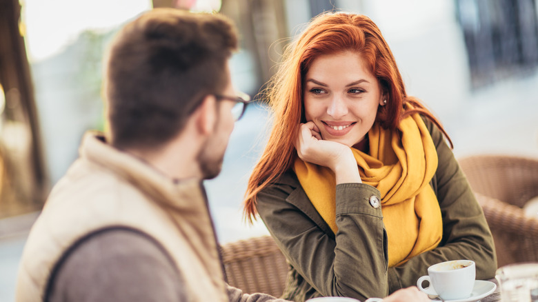 couple sharing coffee