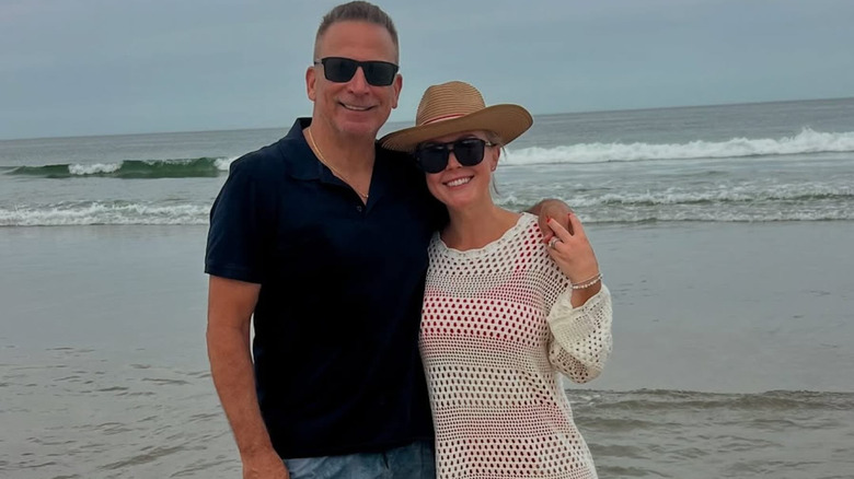 Karoline Leavitt posing with husband Nicholas Riccio