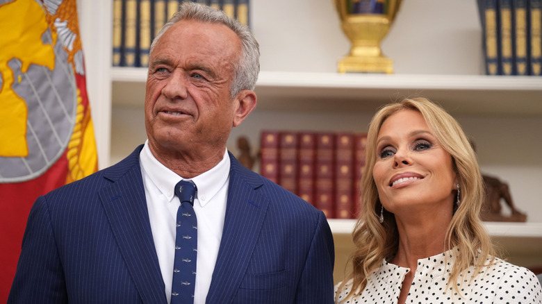 RFK Jr. and Cheryl Hines smiling together
