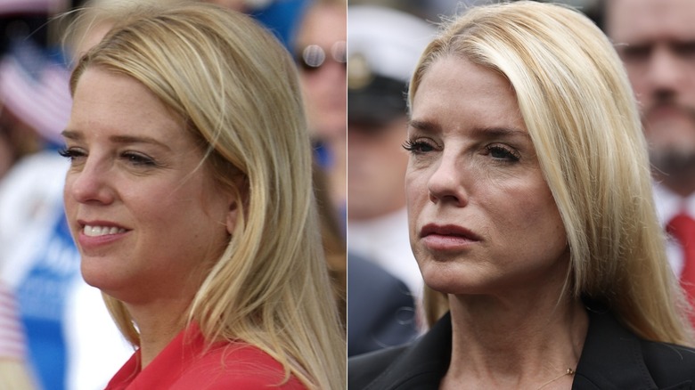 Pam Bondi in 2012 and 2025