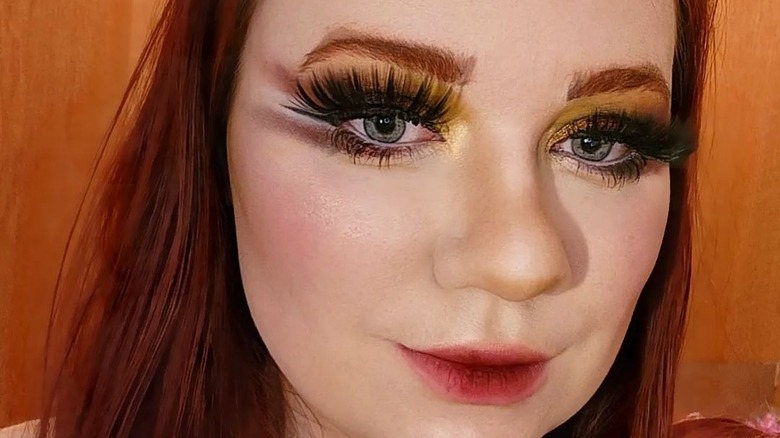 Girl wearing popsicle lips