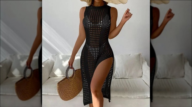 Naked cover-up dress