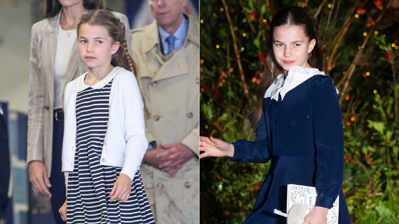 Princess Charlotte wearing dresses