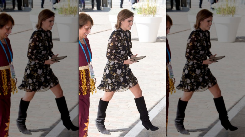 Princess Eugenie arrives at a youth forum