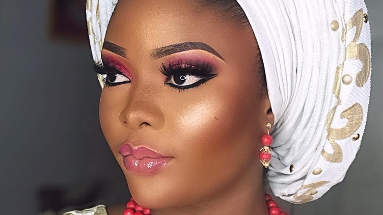 woman with cat eyeliner