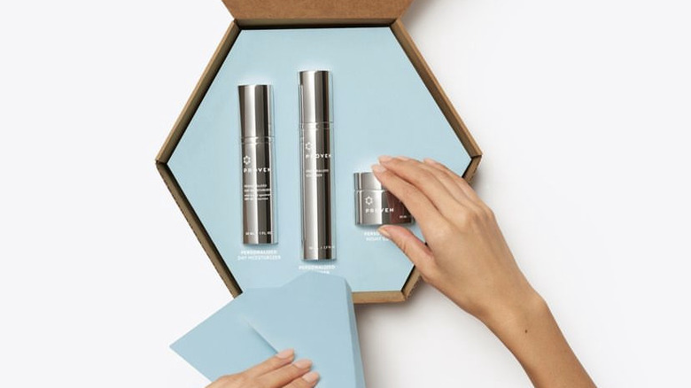 Person unboxing Proven package