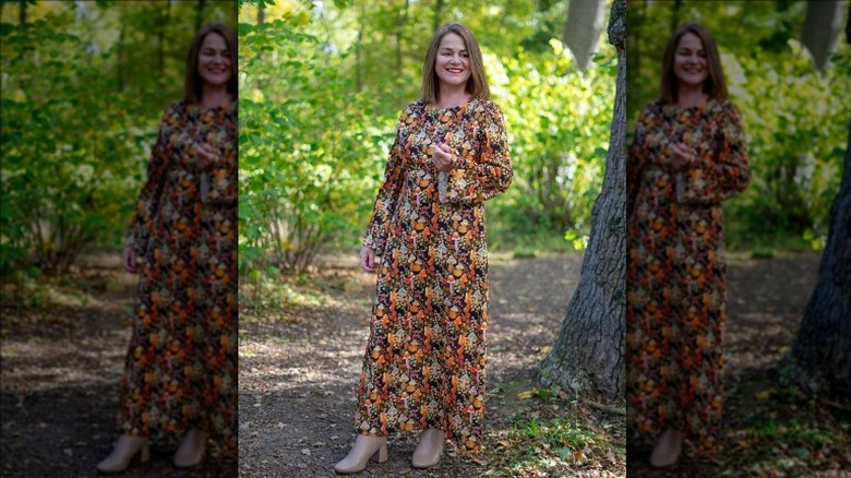 Mushroom column dress