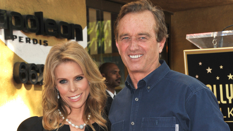 Cheryl Hines and RFK Jr. on their wedding day in 2014