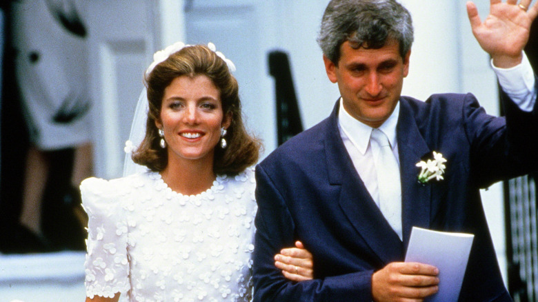 Caroline Kennedy and Edwin Schlossberg on their 1986 wedding day