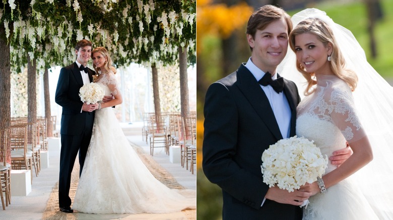 Ivanka Trump and Jared Kushner on their wedding day