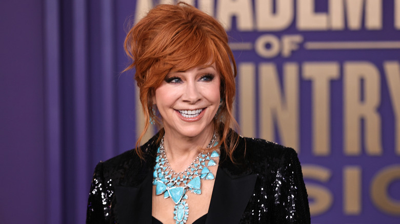 Reba McEntire on the 2024 ACM Awards red carpet.