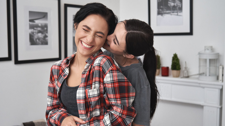 Happy couple smiling